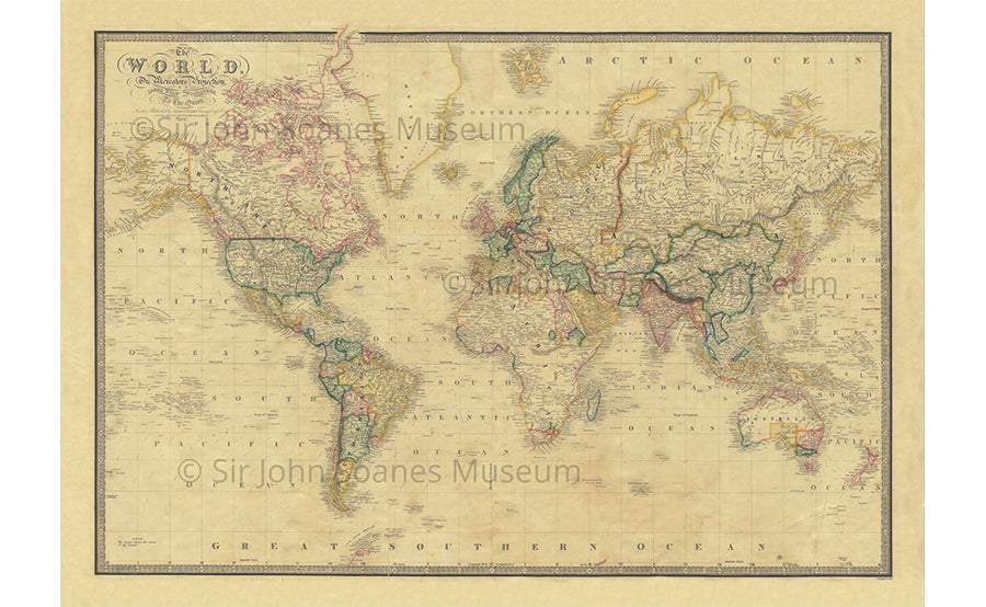 Map of the World in 1861