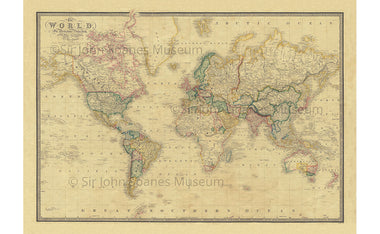 Map of the World in 1861