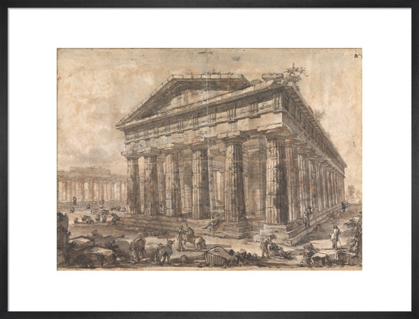 Paestum, Italy, Exterior of the Temple of Neptune from the North-East