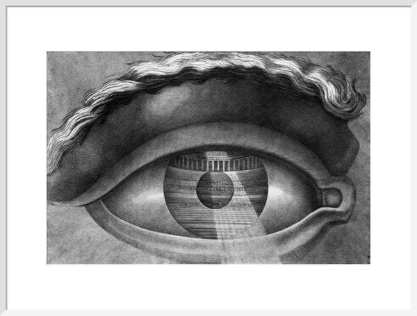 The Interior of the Theatre at Besancon Reflected in the Pupil of an Eye, 1804