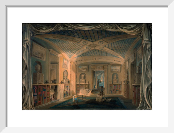 Design Perspective for the Decoration of the Library, Pitzhanger Manor.