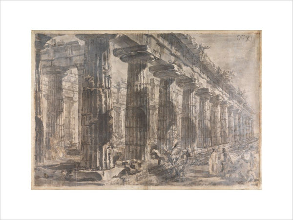 Paestum, Italy, Exterior of the Temple of Neptune from the North-East