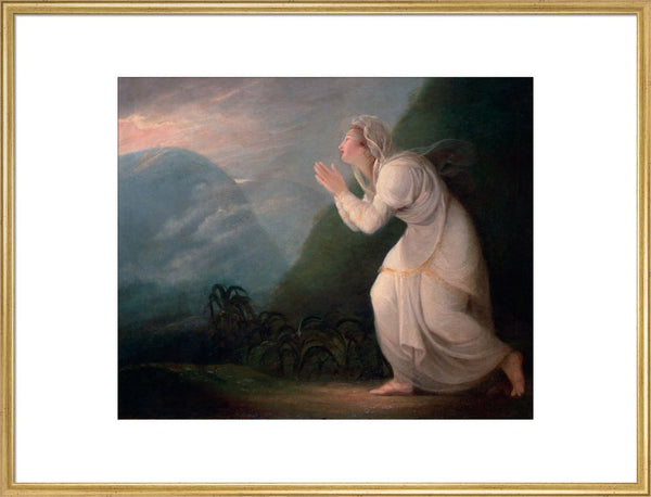 A Persian Lady Worshipping the Rising Sun