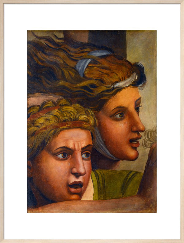 The Massacre of the Innocents'(copy of two heads from a fragment of a cartoon)