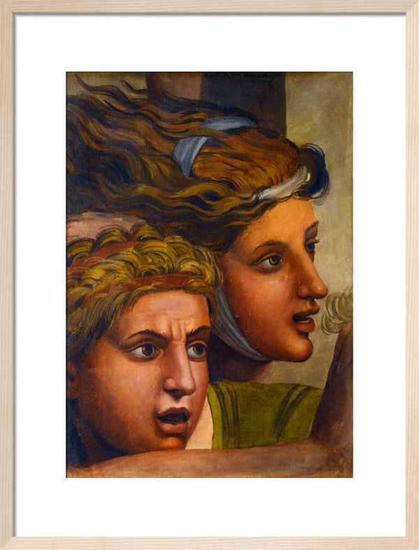 The Massacre of the Innocents'(copy of two heads from a fragment of a cartoon)