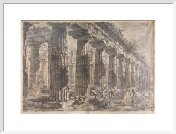 Paestum, Italy, Exterior of the Temple of Neptune from the North-East