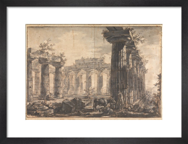 Paestum, Italy Interior of the Basilica, from the West