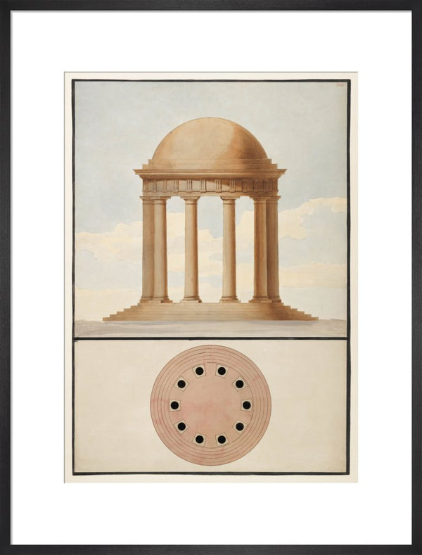Doric Order: Plan & Elevation of a Monopteral Temple
