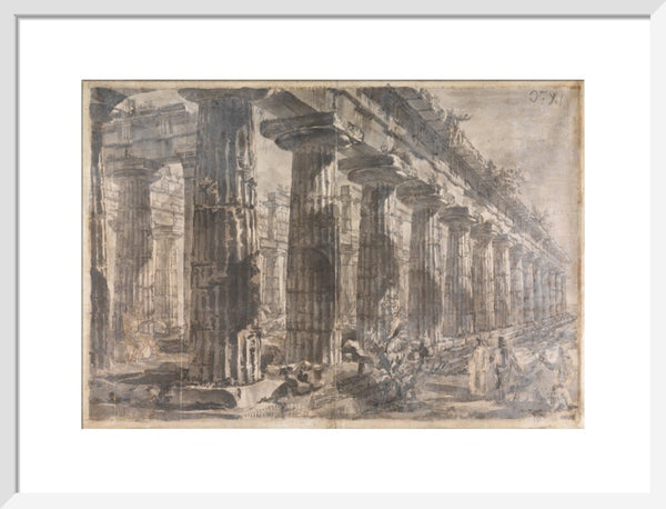 Paestum, Italy, Exterior of the Temple of Neptune from the North-East