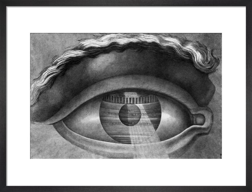 The Interior of the Theatre at Besancon Reflected in the Pupil of an Eye, 1804