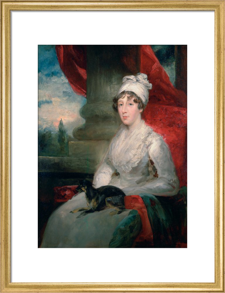 An Unfinished Portrait of Mrs Soane, Painted from a Pencil Sketch by J. Flaxman, RA and a Miniature