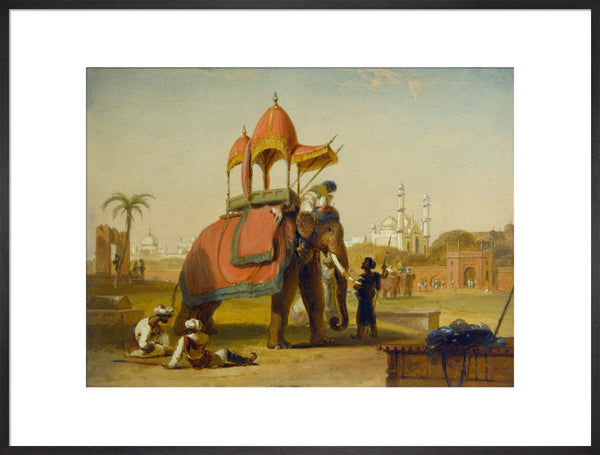 A Caparisoned Elephant - Scene near Delhi (A Scene in the East Indies)