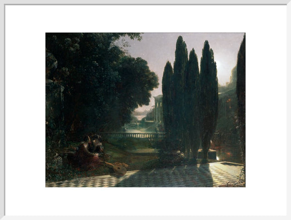 Scene from Shakespeare's 'The Merchant of Venice': Belmont, in the Garden of Portia's House, Lorenzo and Jessica, Act V, Scene 1