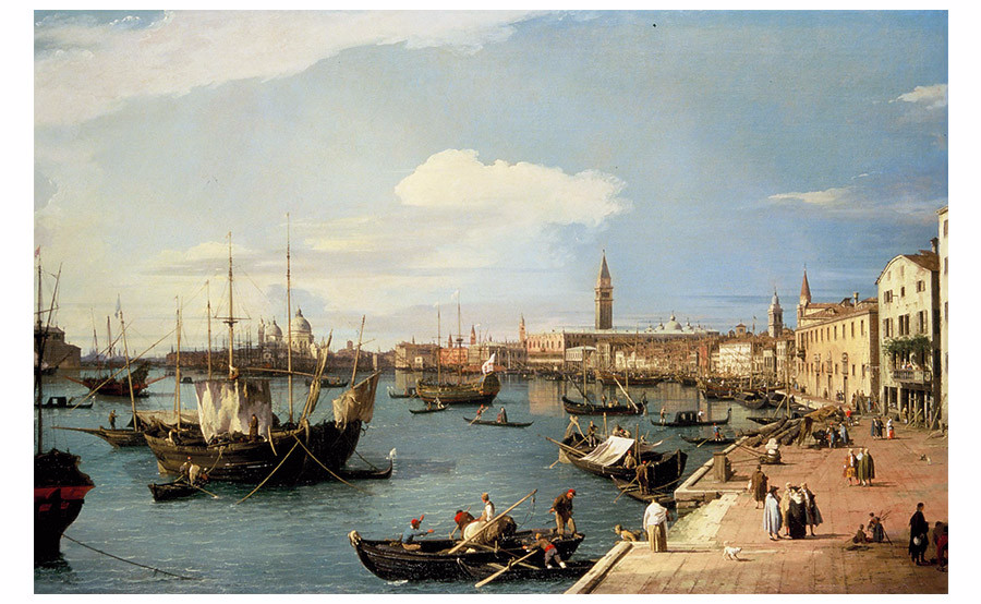 'Riva Degli Schiavoni' by Canaletto Print