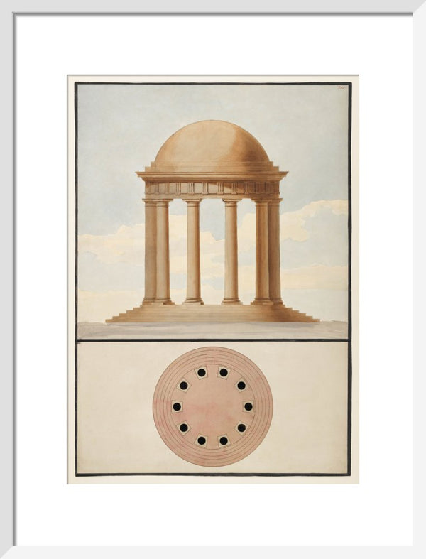 Doric Order: Plan & Elevation of a Monopteral Temple