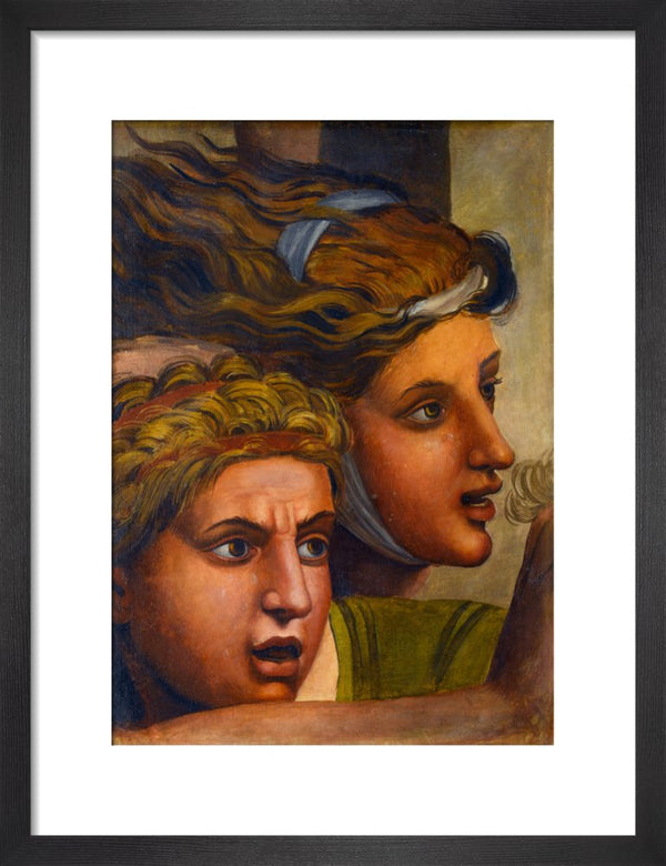 The Massacre of the Innocents'(copy of two heads from a fragment of a cartoon)