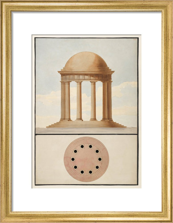 Doric Order: Plan & Elevation of a Monopteral Temple