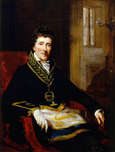 Sir John Soane, in Masonic Costume, as Grand Superintendent and President of the Board of Works