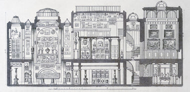 A Cross-Section Through Sir John Soane's Museum, 1835
